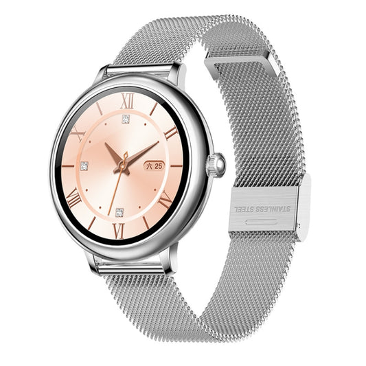 LOANIY CF80 1.08 Inch Heart Rate Monitoring Smart Bluetooth Watch, Color: Silver Steel - Smart Watches by LOANIY | Online Shopping UK | buy2fix