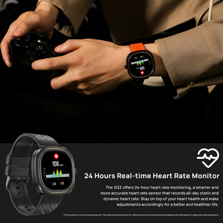 LOANIY G32 1.32 Inch Heart Rate Monitoring Smart Watch(Green) - Smart Wear by LOANIY | Online Shopping UK | buy2fix