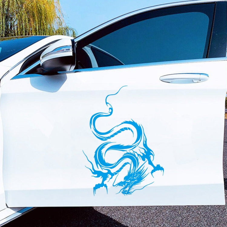 D-131 Dragon Totem Dragon Car Cover Sticker Modified Roof Scratch Sticker(Blue) - In Car by buy2fix | Online Shopping UK | buy2fix