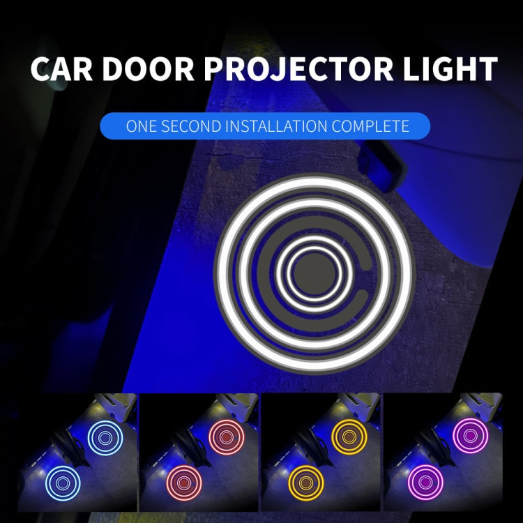 LED Infrared Induction Car Door Welcome Light Night Projection Ambient Light, Specification: Drink (Yellow)(1 Pair/Box) - In Car by buy2fix | Online Shopping UK | buy2fix