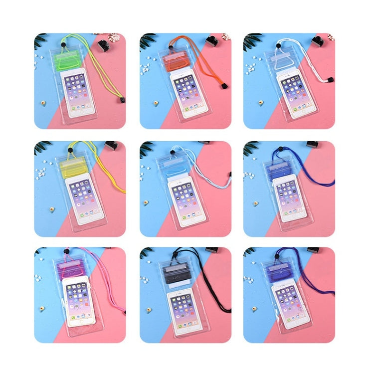 10 PCS Transparent Mobile Phone Waterproof Bag With Lanyard(White) - Waterproof Bag by buy2fix | Online Shopping UK | buy2fix