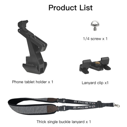 RCSTQ Remote Control Phone Tablet Bracket for DJI Mavic 3/Mini 2/Mini 3 Pro,Style: With Thick Lanyard - DJI & GoPro Accessories by RCSTQ | Online Shopping UK | buy2fix