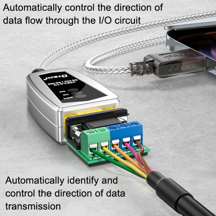 DTECH DT-5119 0.5m USB To RS485/422 Industrial Converter Serial Line Communication Adapter - RS485 / RS232 Series by DTECH | Online Shopping UK | buy2fix