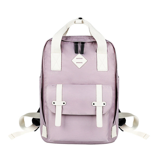 SJ05 Multifunctional Waterproof Laptop Bag, Size: 13 inch-15.6 inch(Light Purple) - Backpack by buy2fix | Online Shopping UK | buy2fix