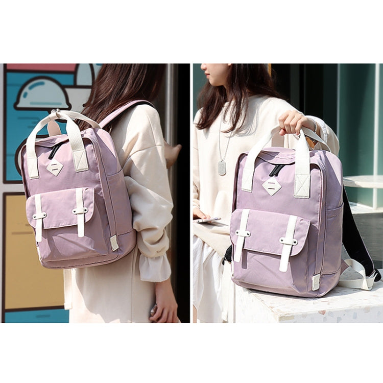 SJ05 Multifunctional Waterproof Laptop Bag, Size: 13 inch-15.6 inch(Light Purple) - Backpack by buy2fix | Online Shopping UK | buy2fix