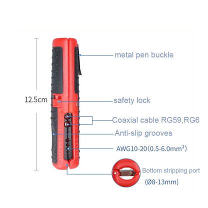 Network Cable Wire Coaxial Cable Multi-function Stripper - Lan Cable and Tools by buy2fix | Online Shopping UK | buy2fix