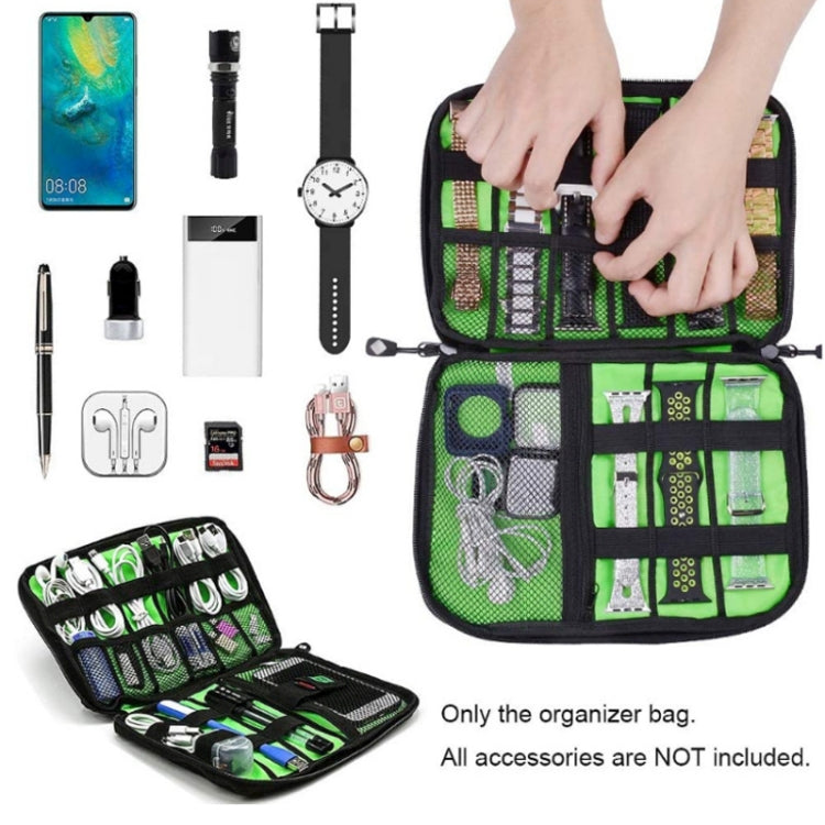 Multifunctional Portable Mobile Phone Digital Accessories U Disk Storage Bag, Color: Green - Other by buy2fix | Online Shopping UK | buy2fix