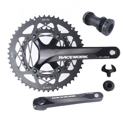 RACEWORK RKRFA Road Bike Aluminum Alloy 22-speed Crankset, Spec: 50-34T with BB - Bicycle Chains & Rounds by RACEWORK | Online Shopping UK | buy2fix