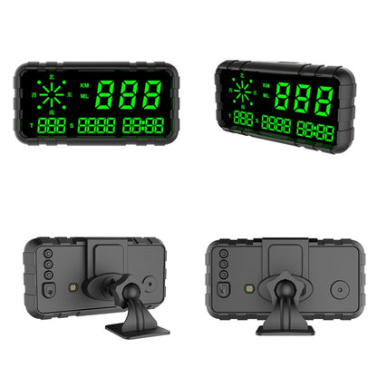 C3012 GPS Head-up Display Speed Mileage Compass Car General (Black) - In Car by buy2fix | Online Shopping UK | buy2fix
