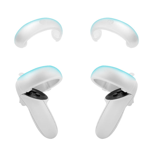 1 Pair  Controller Grip Anti-collision Silicone Ring for Oculus Quest2(Transparent) - Consumer Electronics by buy2fix | Online Shopping UK | buy2fix