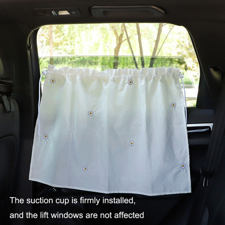 Car Window Summer Heat Insulation Sunshade Curtain Cotton Sun Block(Cherry) - In Car by buy2fix | Online Shopping UK | buy2fix