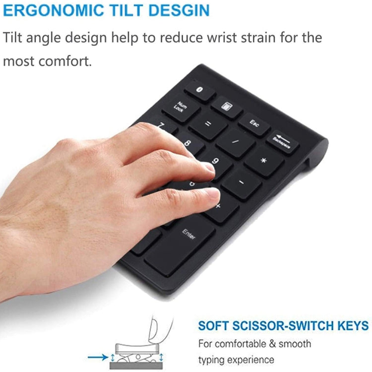 BT304 22 Keys Laptop Mini Wireless Keyboard, Spec: Bluetooth (Gray) - Wireless Keyboard by buy2fix | Online Shopping UK | buy2fix