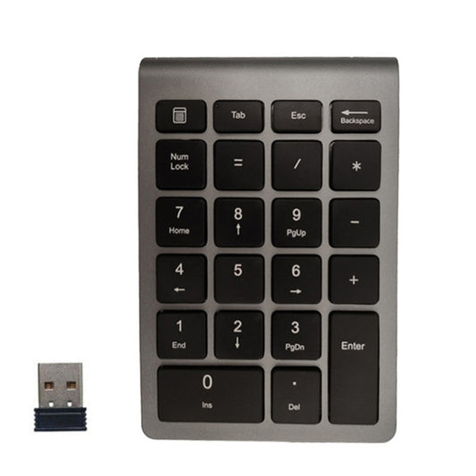 BT304 22 Keys Laptop Mini Wireless Keyboard, Spec: 2.4G (Gray) - Wireless Keyboard by buy2fix | Online Shopping UK | buy2fix