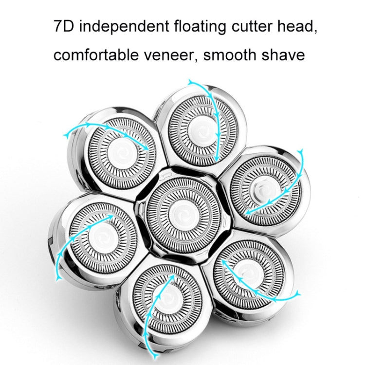 Shaver Replaceable Washable Double Ring Knife Mesh Floating Head 6 Knife Net - Accessories by buy2fix | Online Shopping UK | buy2fix
