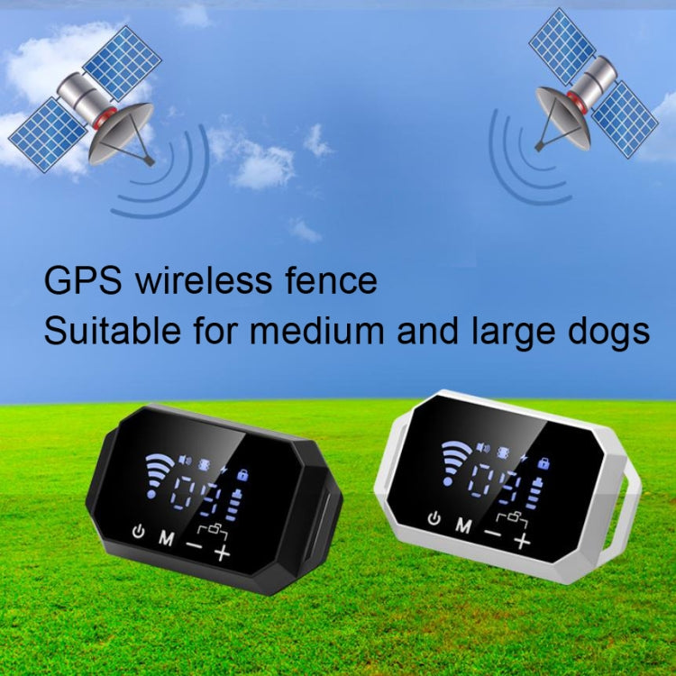 Dog Trainer Electronic Fence Smart GPS Wireless Bark Stop(White) - Home & Garden by buy2fix | Online Shopping UK | buy2fix