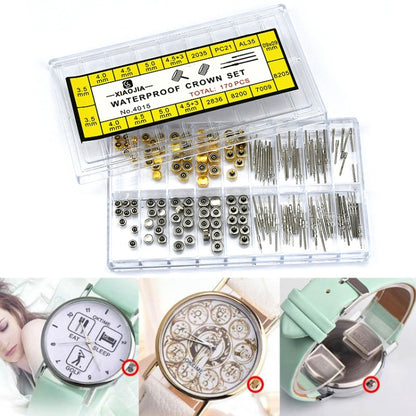 170 PCS / Box C012 Watch Accessories Epoxy Watch Crown and Stem Repair Parts - Watch Accessories & Parts by buy2fix | Online Shopping UK | buy2fix