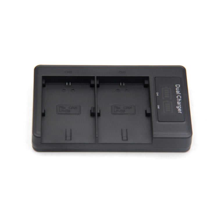 LP-E6 SLR Camera Vertical Dual Battery Charger - Camera Accessories by buy2fix | Online Shopping UK | buy2fix