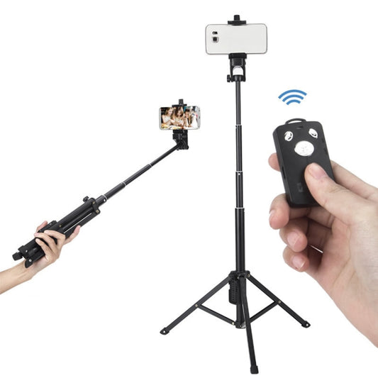 YUNTENG 1688 Selfie Stick Tripod Bluetooth Remote Control Camera Stand(Black) - Consumer Electronics by YUNTENG | Online Shopping UK | buy2fix