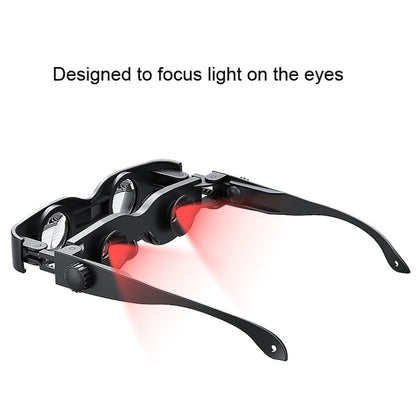 DM0125 3X Fishing Binoculars Adjustable Focus Glass Type Binoculars With Red Polarised Lens - Binoculars by buy2fix | Online Shopping UK | buy2fix