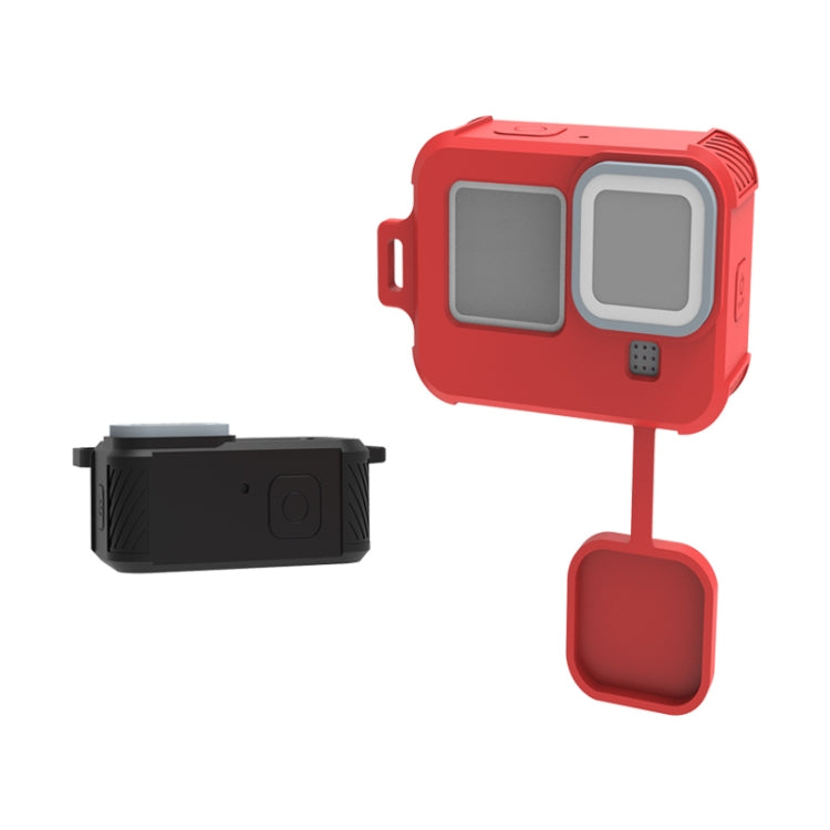 For GoPro HERO10 Black / HERO9 Black Liquid Silicone Case(Black) - DJI & GoPro Accessories by buy2fix | Online Shopping UK | buy2fix