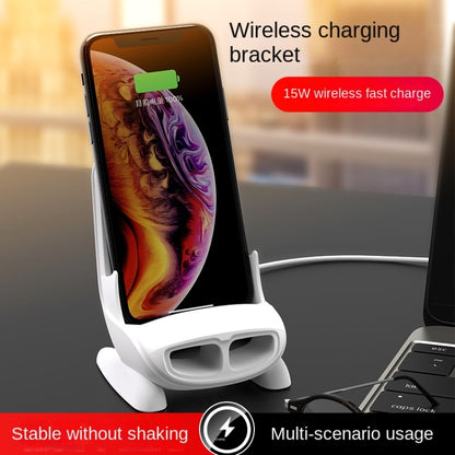 15W Chair Phone Wireless Charger Phone Charging Stand,Spec: Pink - Apple Accessories by buy2fix | Online Shopping UK | buy2fix