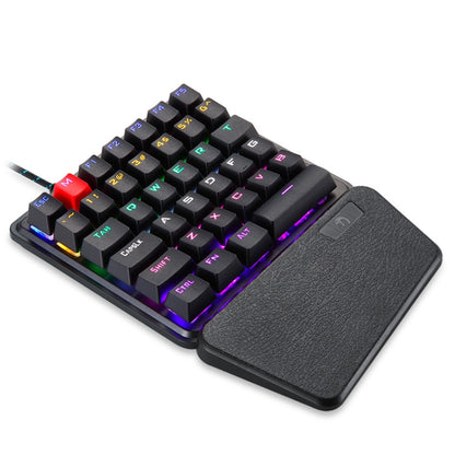 XINMENG K106 36 Keys Single-hand Keyboard Phone Game External Keyboard, Cable Length: 1.5m(Black) - Mini Keyboard by XINMENG | Online Shopping UK | buy2fix