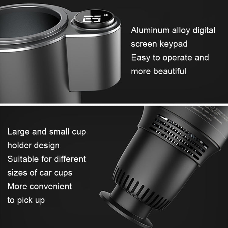 Car Digital Display Fast Cooling and Heating Cup, Style: Generation 1 Black - In Car by buy2fix | Online Shopping UK | buy2fix