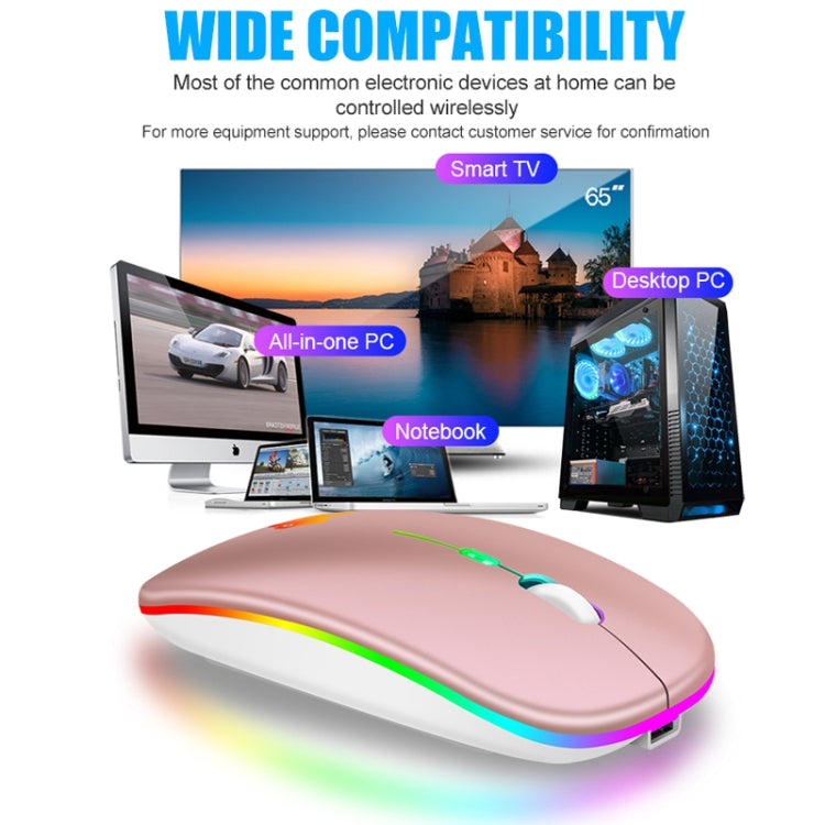 XUNSVFOX XYH50 4 Keys USB Charging Business Office Wireless Light Mouse(Silver) - Wireless Mice by XUNSVFOX | Online Shopping UK | buy2fix