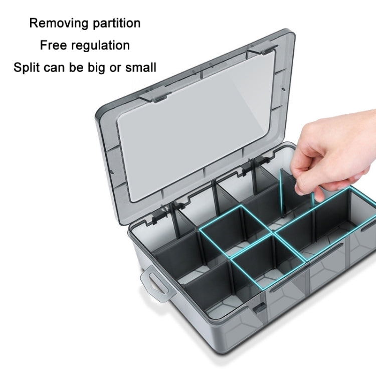 Multi-Compartment Sorted Electronic Parts Organiser, Specifications: 9 Grid - Storage Bags & Boxes by buy2fix | Online Shopping UK | buy2fix