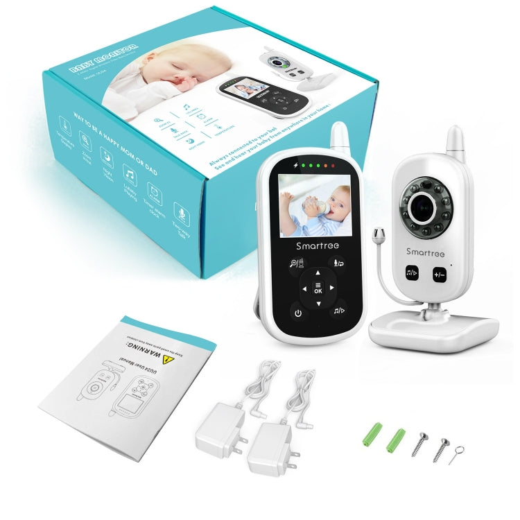 UU24 2.4 Inch Wireless Baby Monitor Camera Temperature Monitor 2 Way Audio VOX Lullaby UK Plug - Security by buy2fix | Online Shopping UK | buy2fix