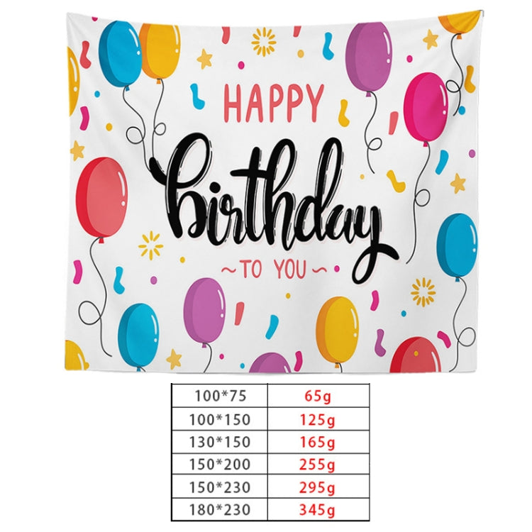 Happy Birthday Photo Backdrop Party Decoration Tapestry, Size: 150x130cm(GT56-1) - Camera Accessories by buy2fix | Online Shopping UK | buy2fix