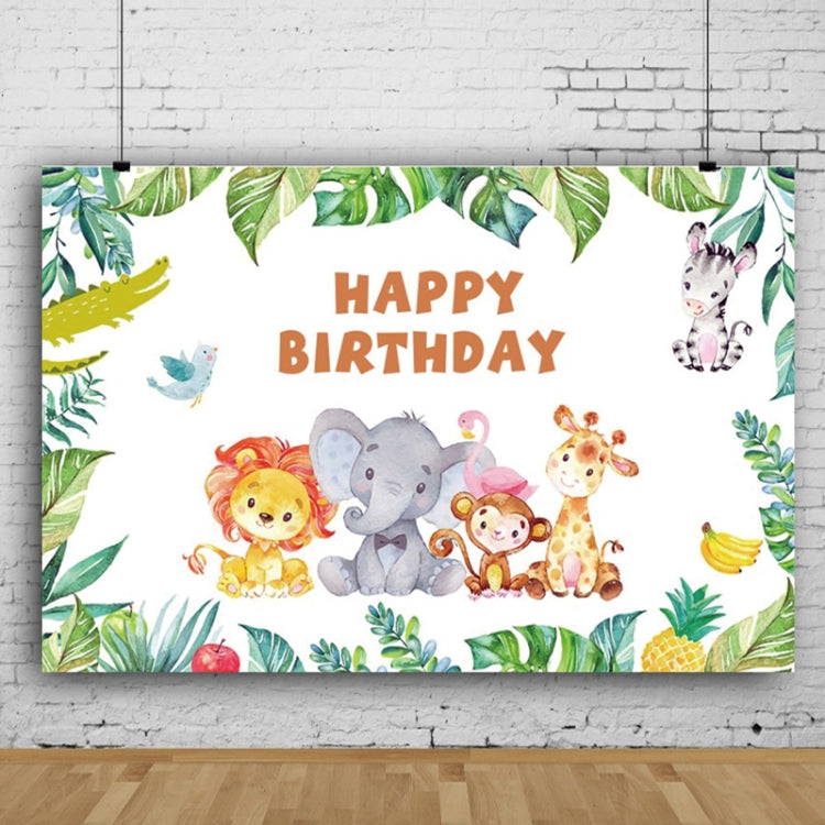 MDN12536 1.5m x 1m Animal Forest Cartoon Birthday Party Banquet Decoration Photo Background Cloth - Camera Accessories by buy2fix | Online Shopping UK | buy2fix