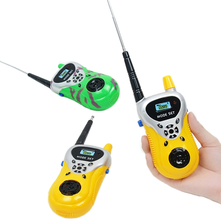 2289 1 Pair Children Mini Walkie Talkie Toys Wireless Talking Outdoor Interactive Toys(Yellow) - Consumer Electronics by buy2fix | Online Shopping UK | buy2fix