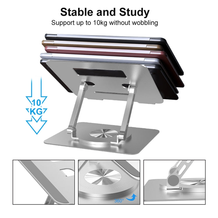 Multifunctional Desktop Foldable Rotating Laptop Cooling Bracket, Spec: SP-88 (Silver) - Computer & Networking by buy2fix | Online Shopping UK | buy2fix