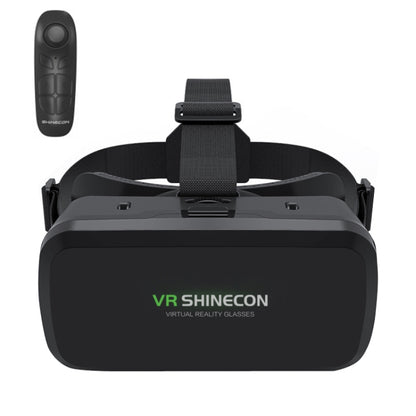 VR SHINECON G06A+B03 Handle Mobile Phone VR Glasses 3D Virtual Reality Head Wearing Gaming Digital Glasses - VR Headset by VR SHINECON | Online Shopping UK | buy2fix