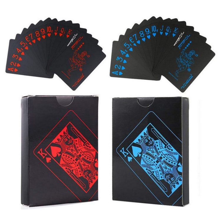 2pairs 54pcs Waterproof Plastic Poker Table Games Cards PVC Magic Playing Cards(Blue) - Gambling by buy2fix | Online Shopping UK | buy2fix
