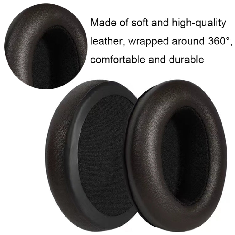 For Sennheiser Momentum 1pair Soft Comfortable Headset Sponge Cover, Color: Black Lambskin - Apple Accessories by buy2fix | Online Shopping UK | buy2fix