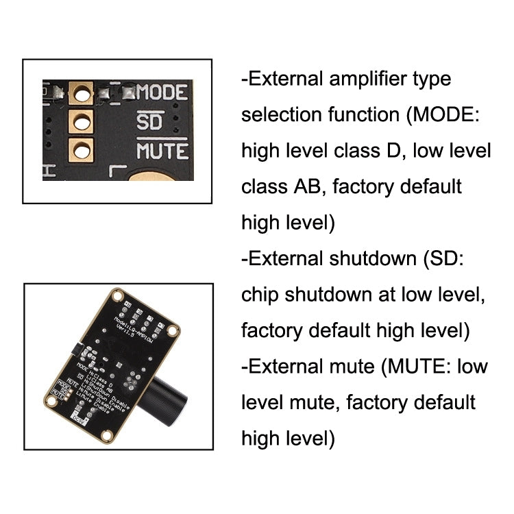 PAM8406 Digital Power Amplifier Board DIY Small Speaker 5W+5W Dual Channel Stereo Doco Ding 5V Amplification Module - Breadboard / Amplifier Board by buy2fix | Online Shopping UK | buy2fix