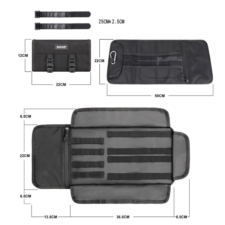 Rhinowalk MT103 Motorcycle Maintenance Tool Storage Bag Portable Repair Kit Bag(Green) - In Car by Rhinowalk | Online Shopping UK | buy2fix