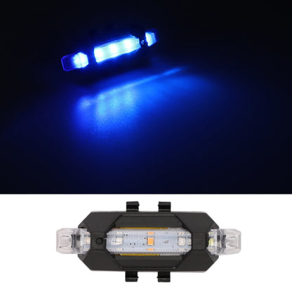 Motorcycle Bicycle Charging Strobe Decorative Warning Tail Light(Blue Light) - Taillights by buy2fix | Online Shopping UK | buy2fix