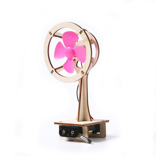Wooden Mechanical Puzzle Toys Science Electric Assembling Toys ,Style: Small Electric Fan - Puzzle Toys by buy2fix | Online Shopping UK | buy2fix