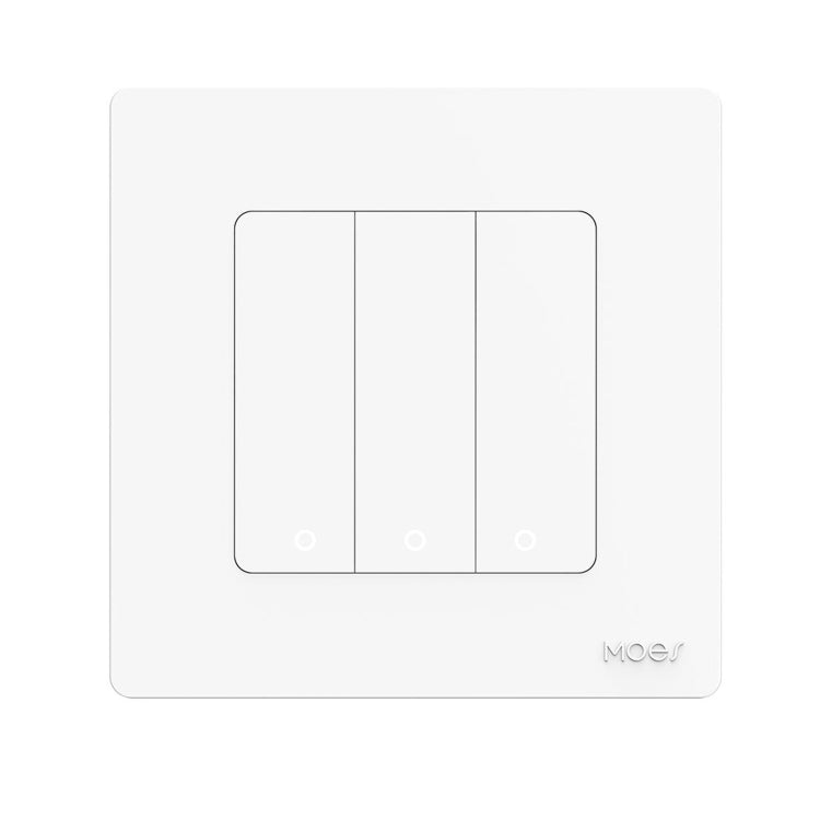 Tuya ZigBee Smart Single-fire Zero-fire Sharing Timing Voice Wall Switch EU Plug, Style: 3 Ways (White Scene Casual Post) - Consumer Electronics by buy2fix | Online Shopping UK | buy2fix