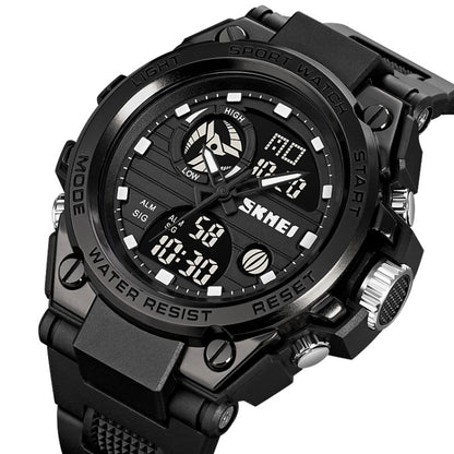 SKMEI 2031 Multifunctional Outdoor Waterproof Chronograph Men Sports Watch(Black Gold) - Silicone Strap Watches by SKMEI | Online Shopping UK | buy2fix