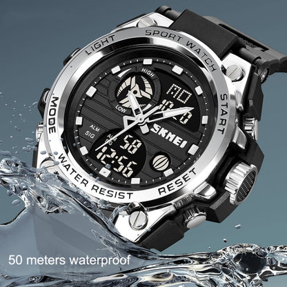 SKMEI 2031 Multifunctional Outdoor Waterproof Chronograph Men Sports Watch(Black Gold) - Silicone Strap Watches by SKMEI | Online Shopping UK | buy2fix