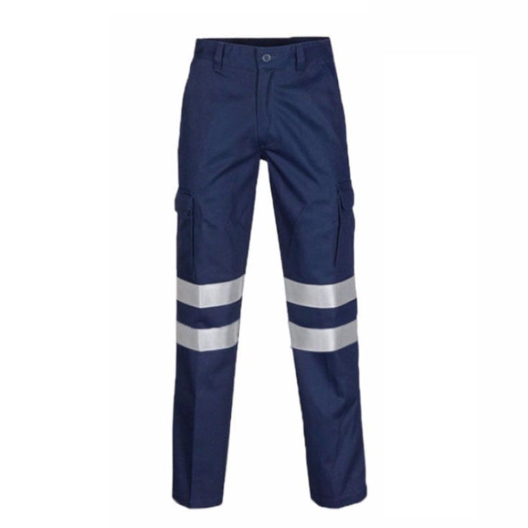 Pure Cotton Long-sleeved Reflective Clothes Overalls Work Clothes, Size: L(Double Reflector Pants) - Workplace Safety Supplies by buy2fix | Online Shopping UK | buy2fix