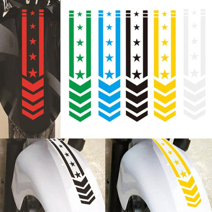 10pcs Motorcycle Car Fender Reflective Sticker Modified Decorative Waterproof Sticker Arrow Star(Colorful Laser) - In Car by buy2fix | Online Shopping UK | buy2fix