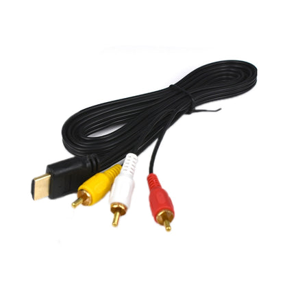 2pcs HDMI To AV/3RCA TV Audio Video Cable(1.5m) -  by buy2fix | Online Shopping UK | buy2fix