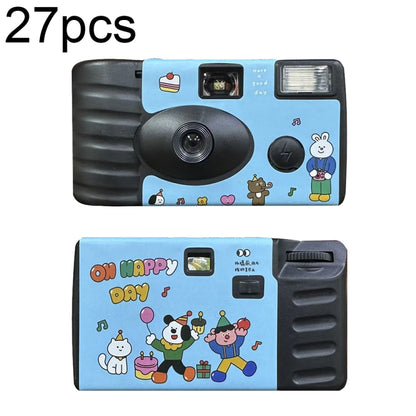 27pcs Happy Day Retro Film Camera Waterproof Cartoon Decorative Stickers without Camera - Consumer Electronics by buy2fix | Online Shopping UK | buy2fix