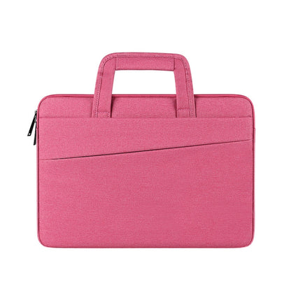 ST03 Waterproof Laptop Storage Bag Briefcase Multi-compartment Laptop Sleeve, Size: 11.6-12.5 inches(Rose Pink) - 12.1 inch by buy2fix | Online Shopping UK | buy2fix