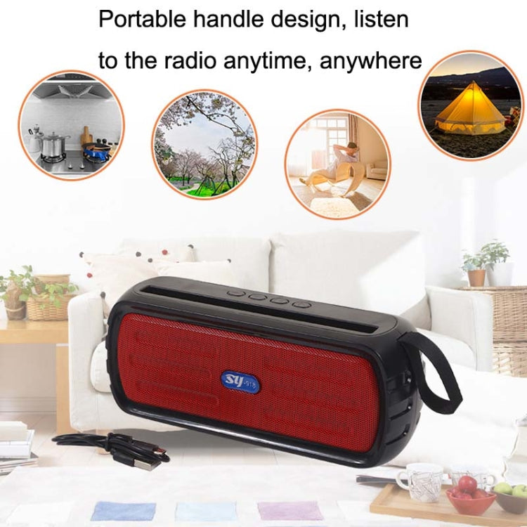 BAIJIALI SY-918 Solar Emergency Radio Read U Disk Large Volume Speaker LED Light Portable Player(Black) - Consumer Electronics by BAIJIALI | Online Shopping UK | buy2fix